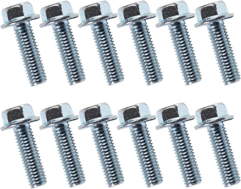 BEONEO 551664 for Chevy Intake Manifold Bolt 3/8-16x1 Chevrolet V8 Small Blocks 265 283 305 327 350 383 400 for MS 90314-2 Intake Manifold Gasket 1955-1995 10.9 High Strength Zinc Coated 12 Bolts - Image 3